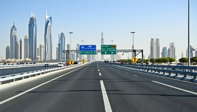 Dubai road toll system illustration Dubai road toll system illustration